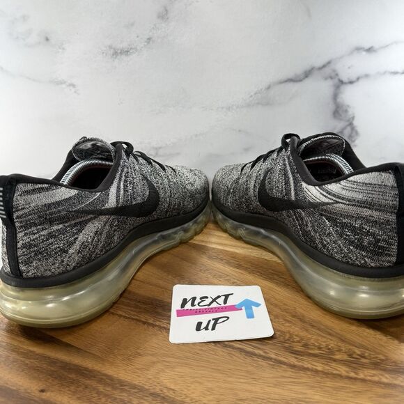 Mens size 12-Nike Air Flyknit Max ‘Oreo’ Running Sneakers Black White 620469-105 main image 7